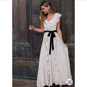 Joyfolie Genevre Dress in Cream *NEW* Medium